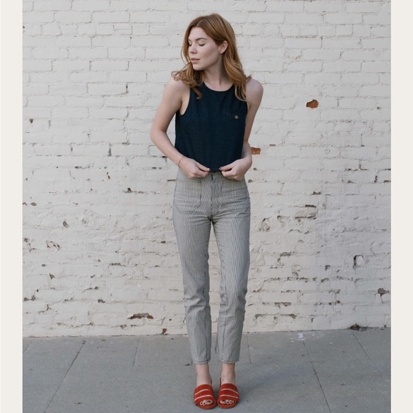 Lykke Wulff Ranch Pants in Railroad Stripe - X-Small - Picture 8 of 9